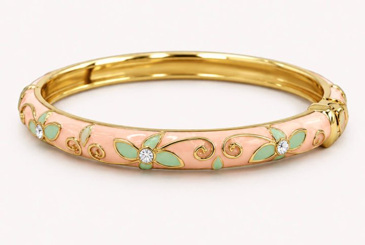 enamel bangle for women, bracelet, bracelets, bracelet for women, bracelet for girls, Anti Tarnish Enamel Bangle for Women