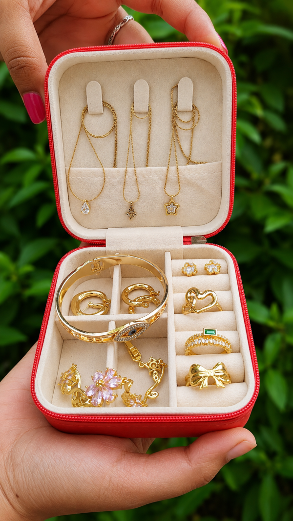 Jewellery Gift Hamper for Women | Premium Anti-Tarnish Jewellery Set with Watch & 7+ Accessories