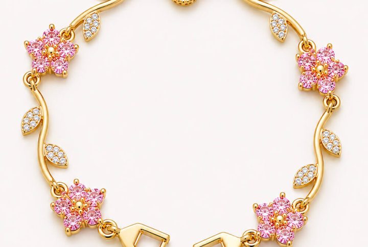 clover bracelet, pink clover bracelet for women, Lucky Charm Bracelet, bracelet for women, bracelet for girls, Trendy Anti Tarnish Jewellery Trendy Anti Tarnish Jewellery, pink clover bracelet, Four Leaf Clover Bracelet, van cleef & arpels, vintage alhambra bracelet, van cleef bracelet