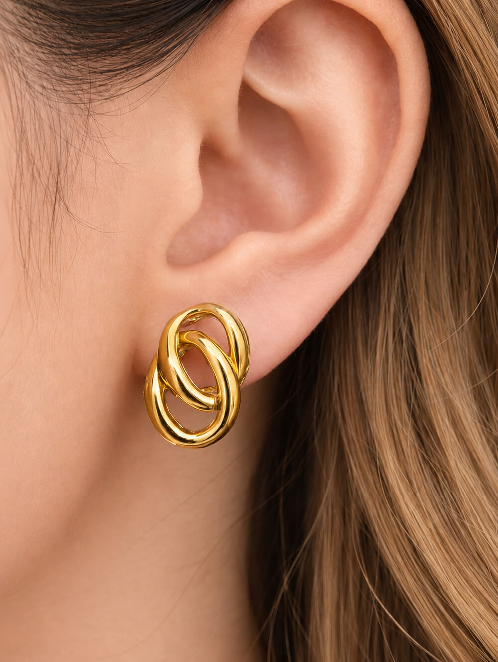 interlinked earrings